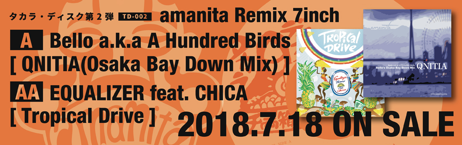 Bello a.k.a A Hundred Birds / EQUALIZER feat. CHICA [ amanita Remix 7inch ] (TD-002)